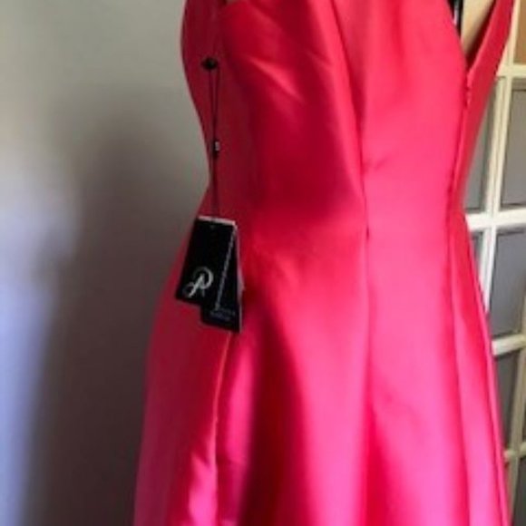 Adrianna Papell Red High Low Dress - Picture 7 of 8